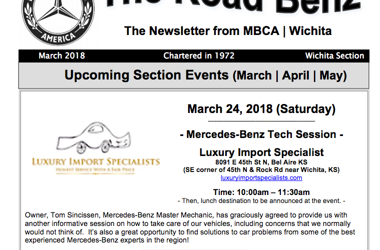 Wichita Section The Newsletter from MBCA
